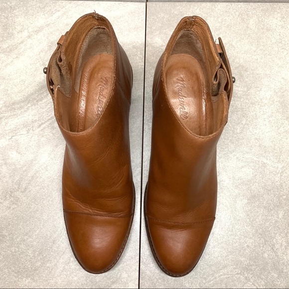 Madewell B8034 Dakota Cutoff cognac ankle boots size 8 - Picture 5 of 15